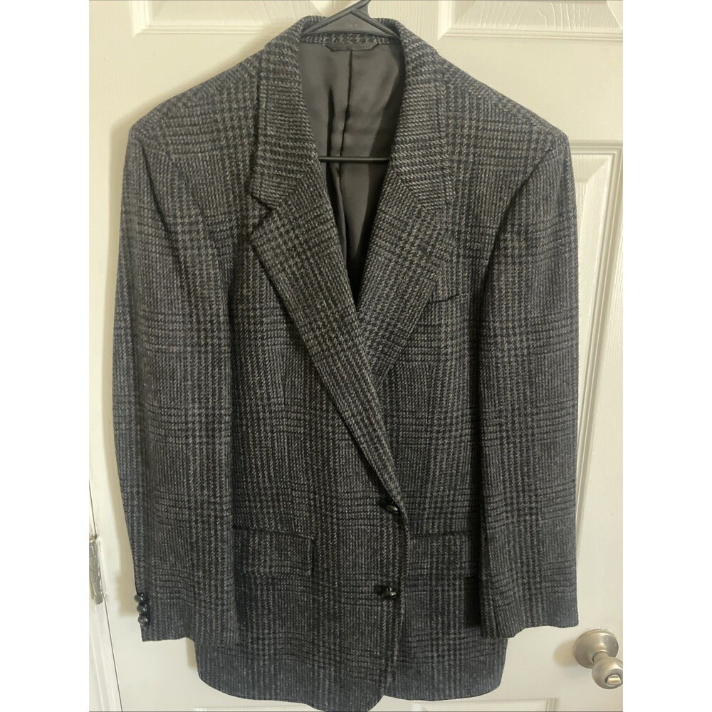 Andre Vachon Vtg 70s Blazer 100% Wool Lamb Sports Coat Jacket Blazer Size 41R